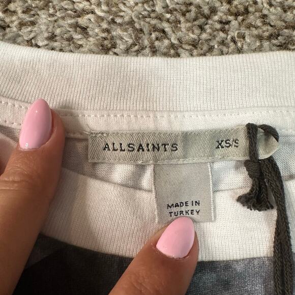 ALLSAINTS Women's Volatus Imogen Boy T-Shirt Size XS/S In Optic White - Picture 9 of 14